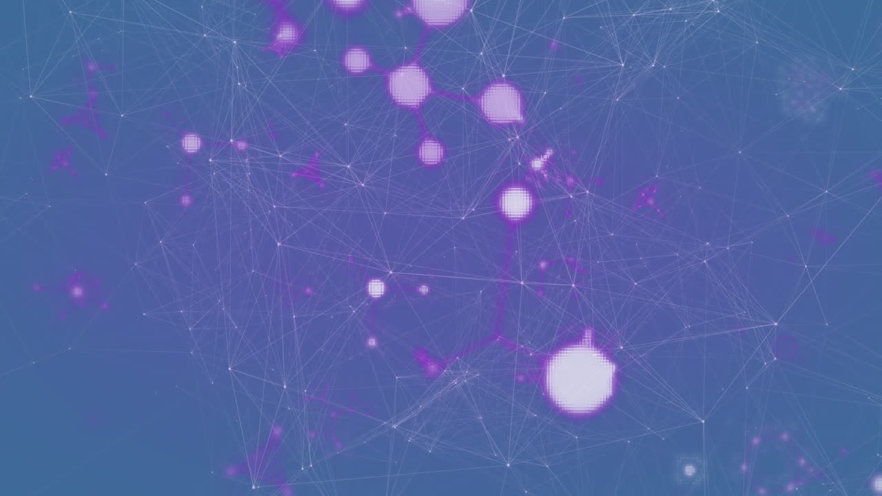 반이는 점의 애니메이션과 연결 네트워크