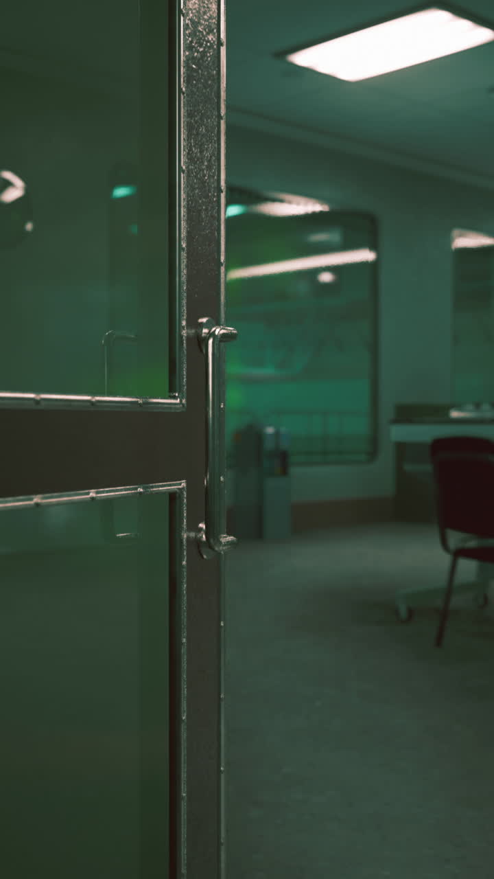 puerta de laboratorio moderna vacía