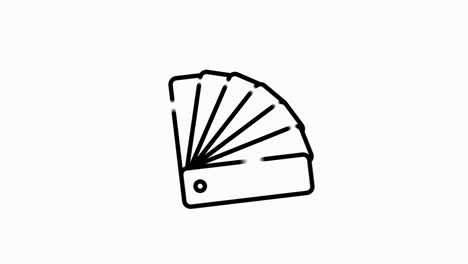 construction line icon of for modern concepts, web and apps on white background. motion graphic.