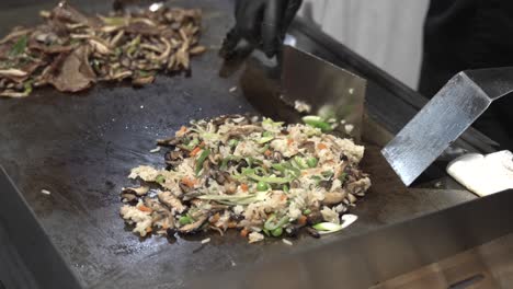 Cooking-Fried-Rice-in-Industrial-Kitchen