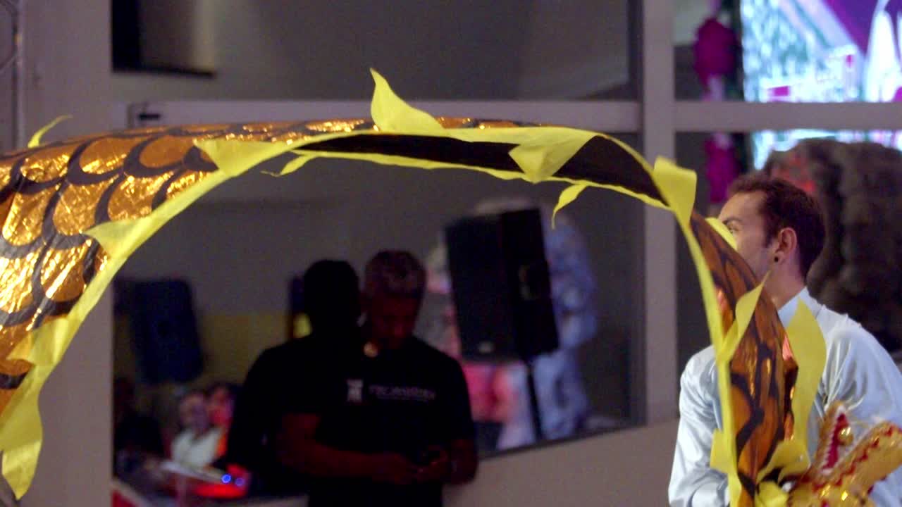 Twirling, spinning, artistic skills, event spectacular, slow motion