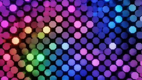 abstract colorful hexagon pattern
