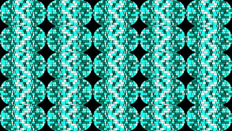 animación de fondo abstracto con círculos y rectángulos en tonos de verde