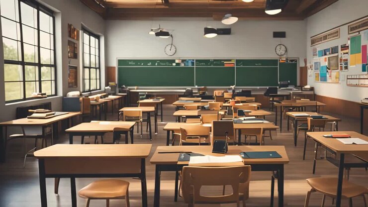 A quiet classroom on Teacher's Day, representing the dedication and impact of educators