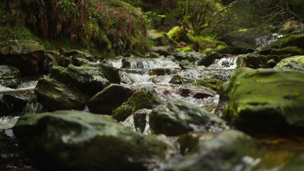 Air Terjun Powerscourt Taman Nasional Wicklow Irlandia Aliran Gerak Lambat