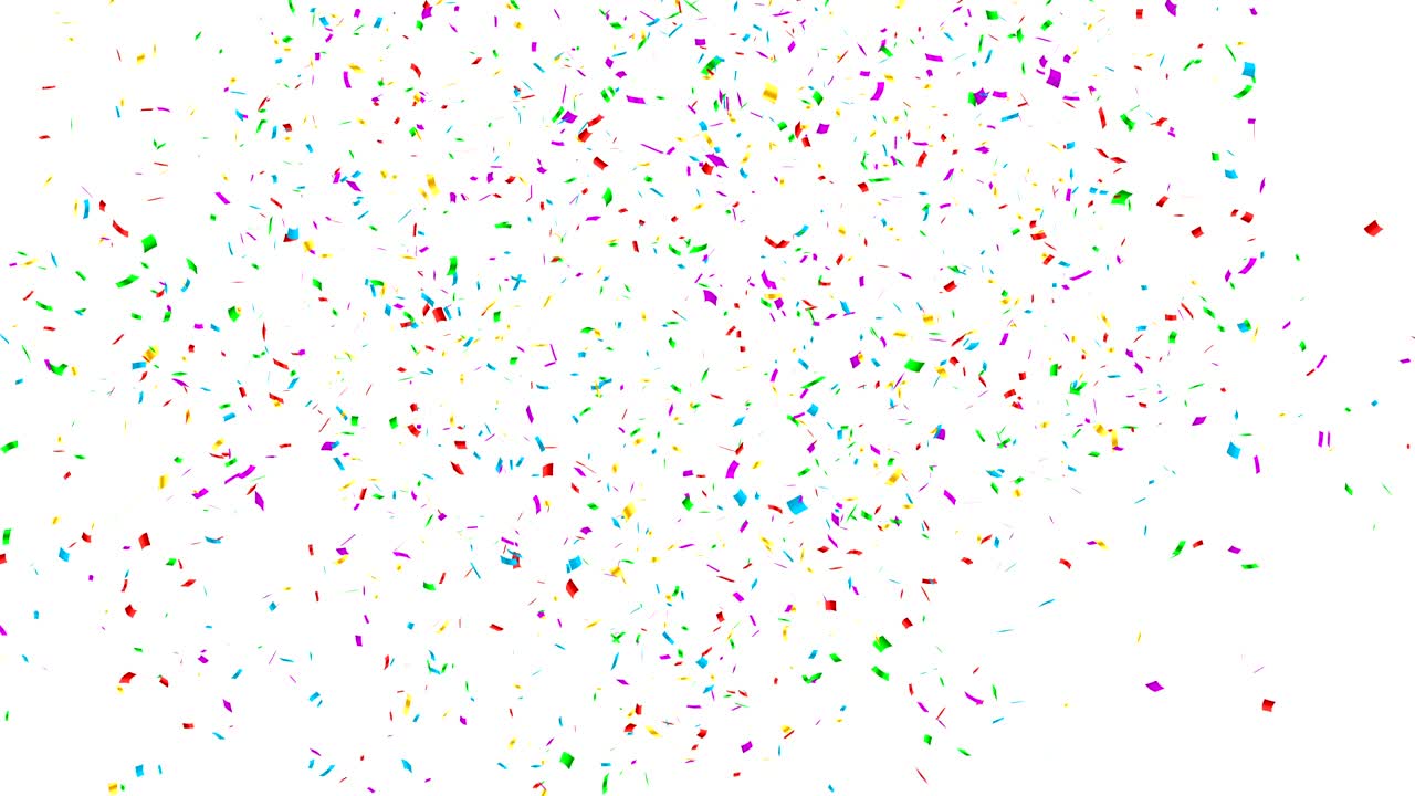 Good Job! Colored confetti explosion.