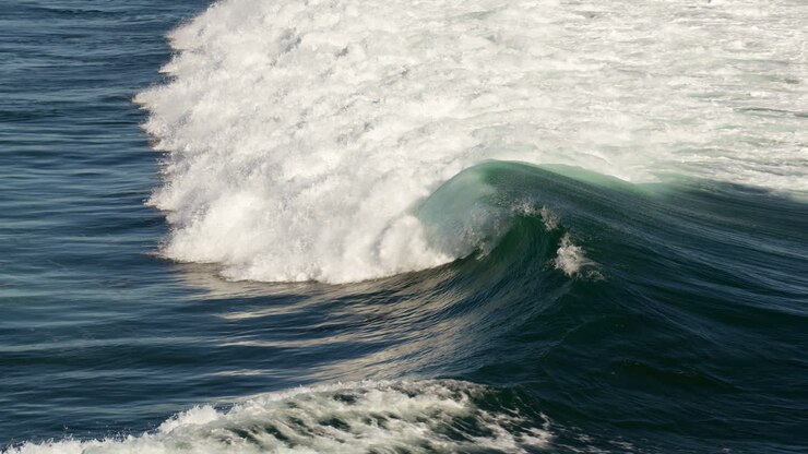 Wave Crashing in Santa Cruz, California