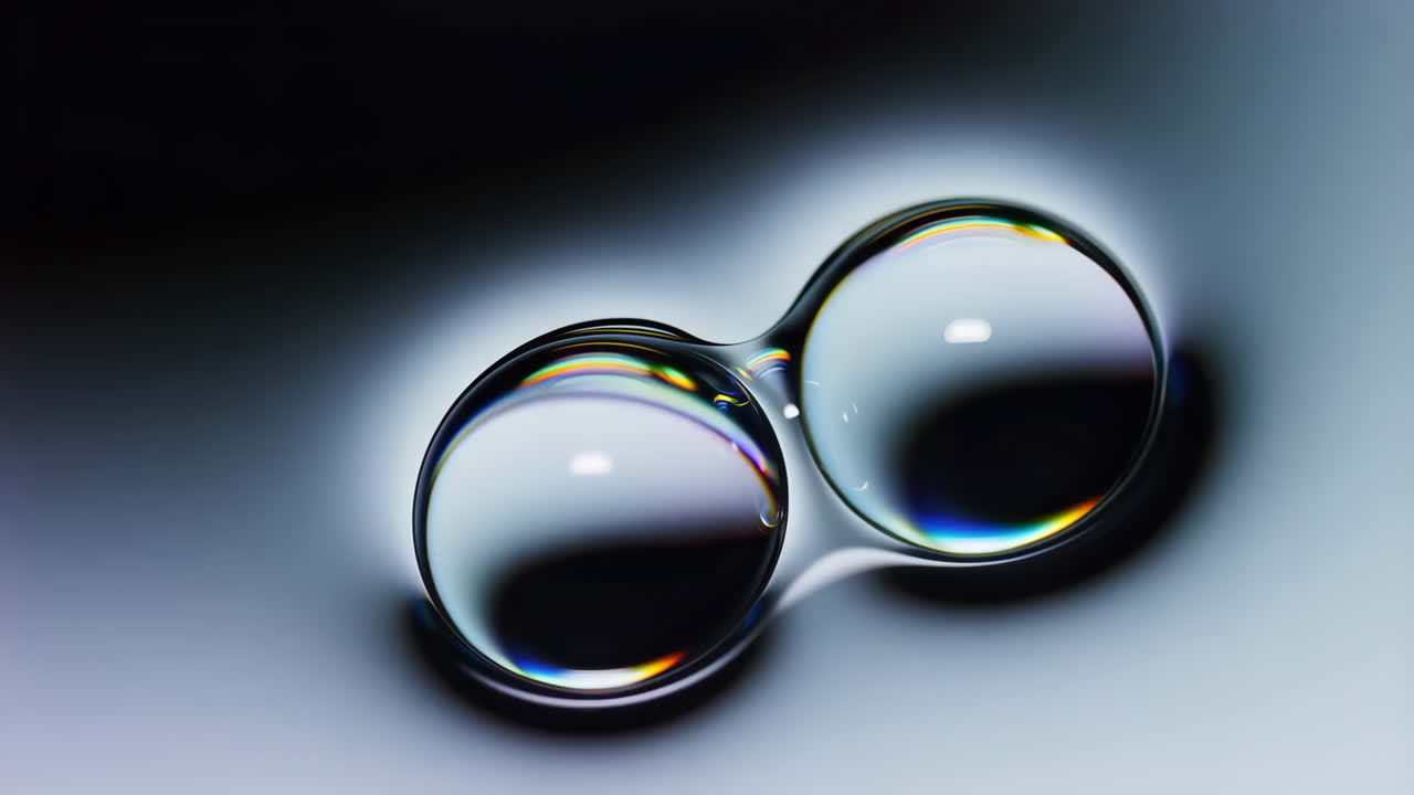 Two Water Drops Merging