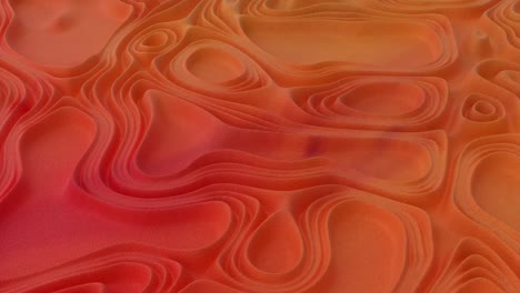 abstract minimalistic background with orange noise wave field. detailed displaced surface. modern background template for documents, reports and presentations. sci-fi futuristic. 3d loop animation