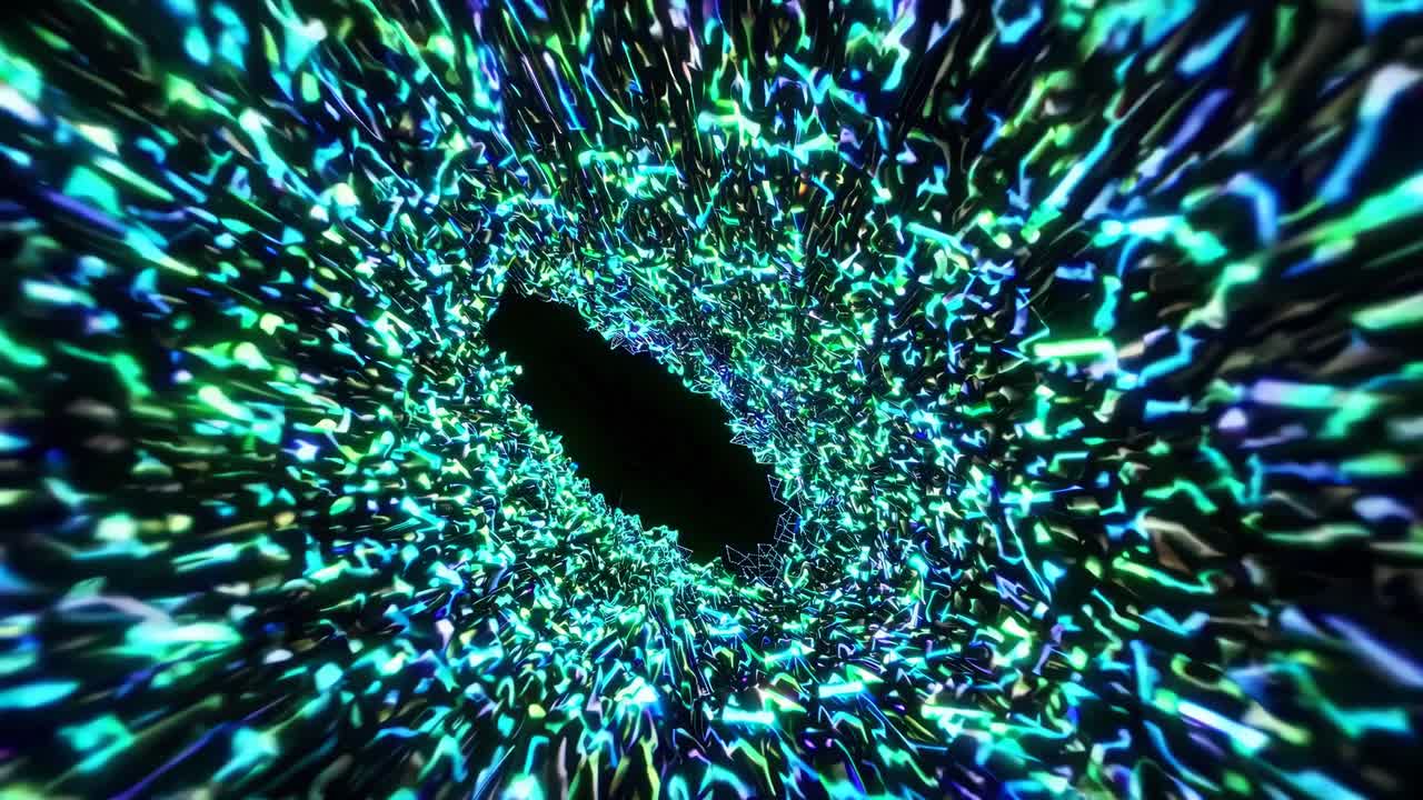 Abstract Neon Tunnel