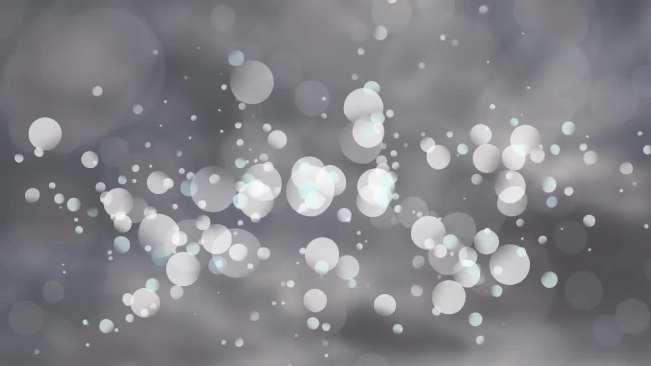 Animation of white spots moving on gray background