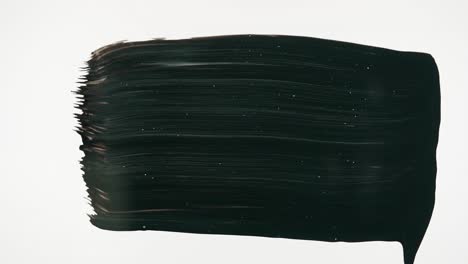 black paint stroke on white background with texture