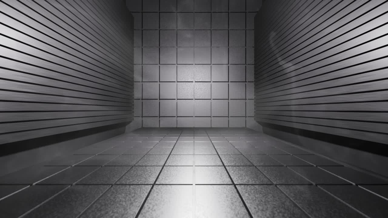 Futuristic Sci Fi Dark Empty Room With Smoke Effect Floating Atmospheric Background