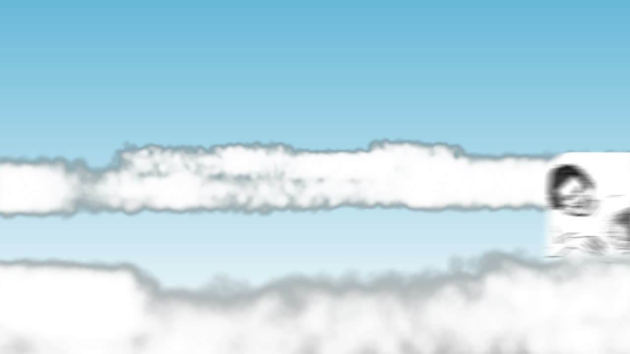 하늘에서 흑백으로 가족의 비디오