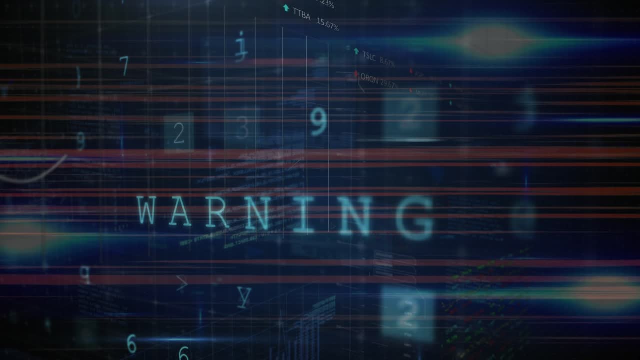 Cyber security data processing against spots of light on blue background