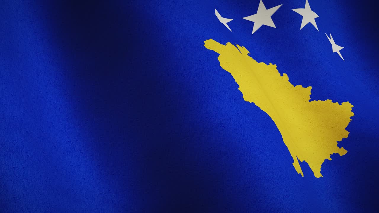 코소보 발을 흔드는 클로즈업은 자유 또는 정부를 의미합니다. - 루핑 비디오 애니메이션