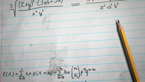 Nahaufnahme-Mathematische-Formel-Und-Elemente-Auf-Papier