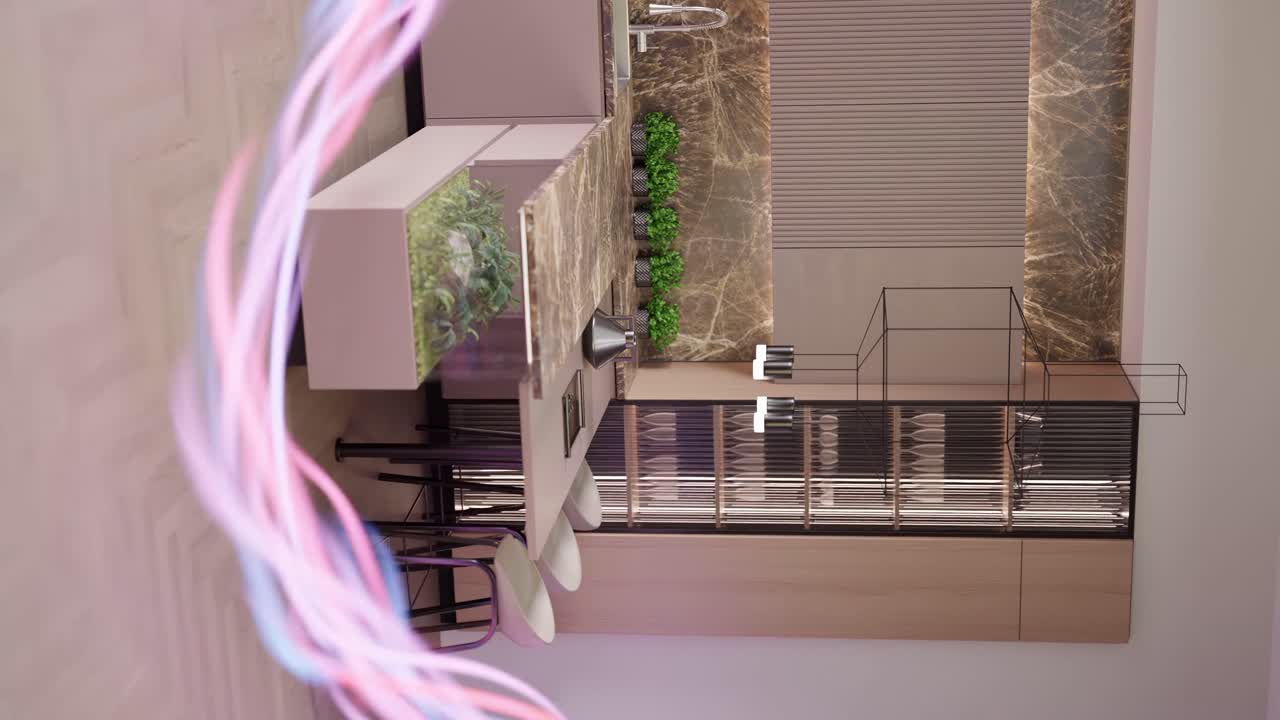 움직이는 우아함: 고급스러운 부 디자인 수직