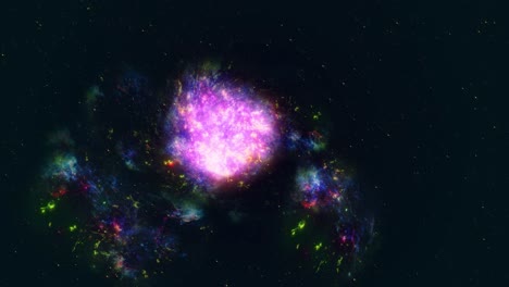 impresionante animación en 3d de la nebulosa