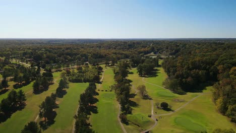swan lake golf course drone flyover
