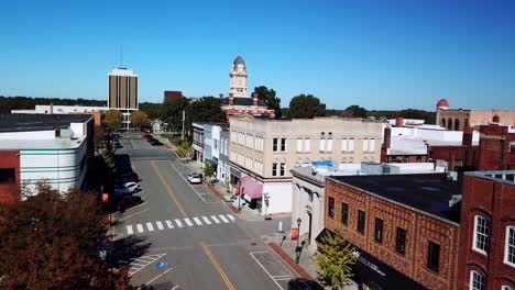 Aerial-Monroe-North-Carolina,-Monroe-North-Carolina-in-4k