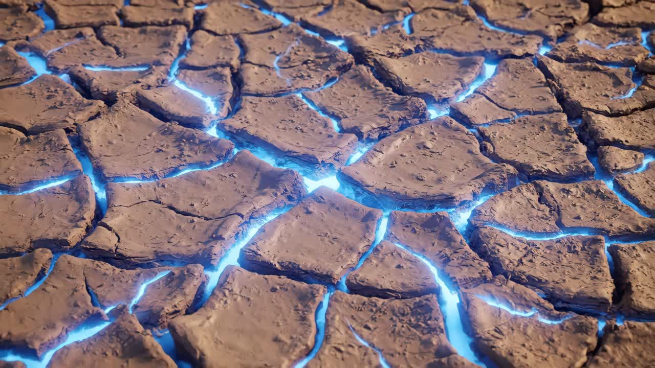 균열 된 땅 질감