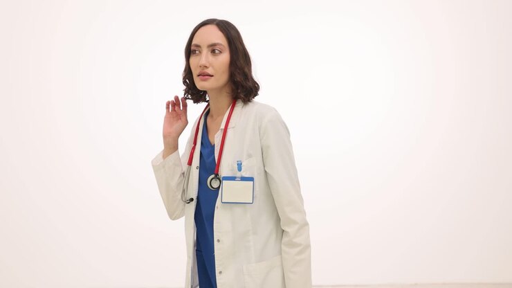 Female Doctor Reacting and Listening