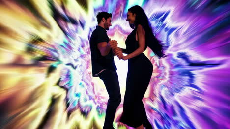 couple dancing in a nightclub