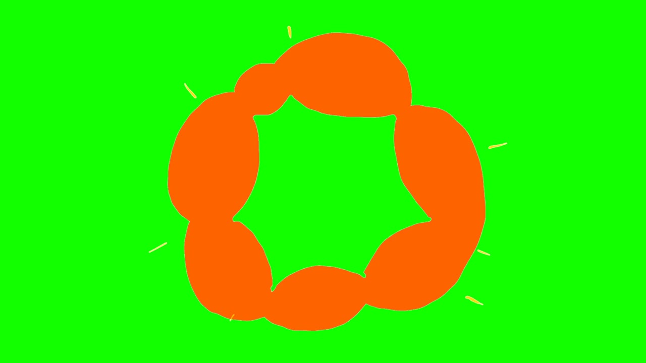 만화 폭탄 폭발, 손으로 그린 폭탄 애니메이션