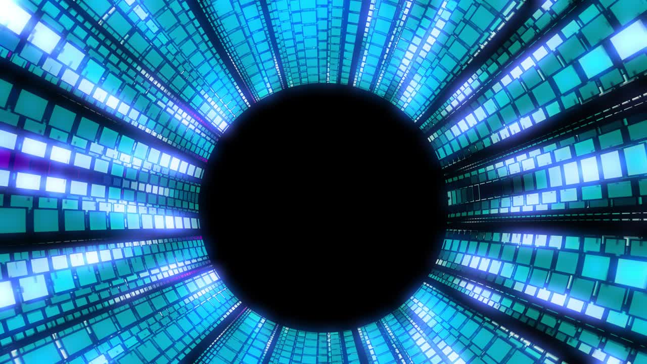 el fondo del túnel brillante. gráficos de movimiento 4k