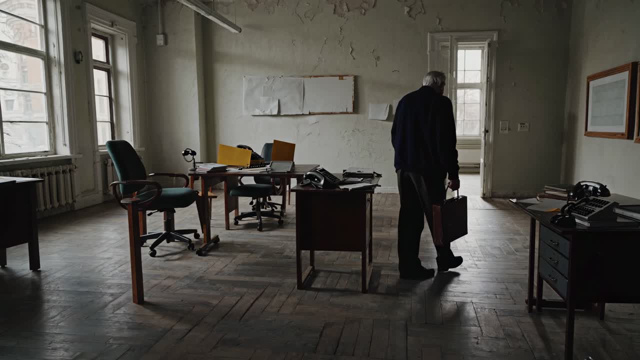 antigo escritório abandonado