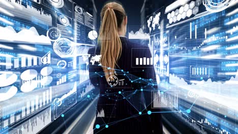 imaginative visual of business woman investment specialist and advisor