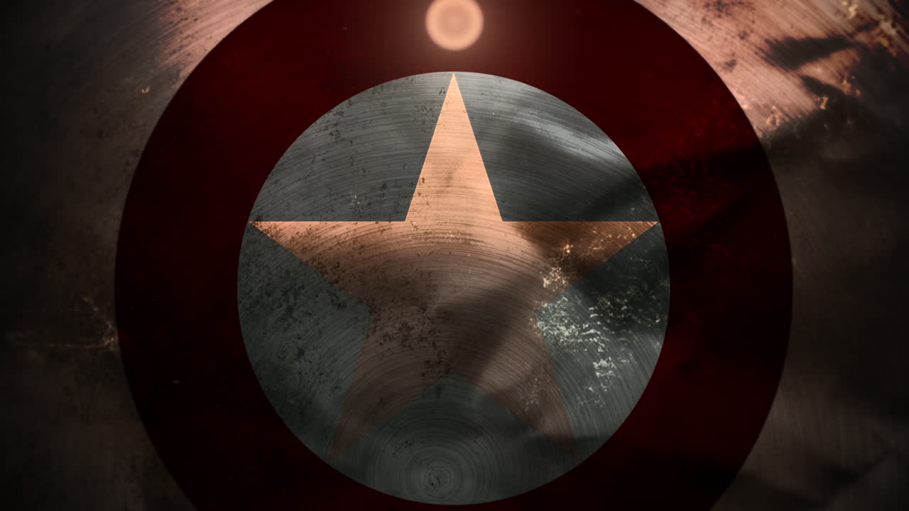 fondo cinematográfico con escudo y cámara de movimiento 1