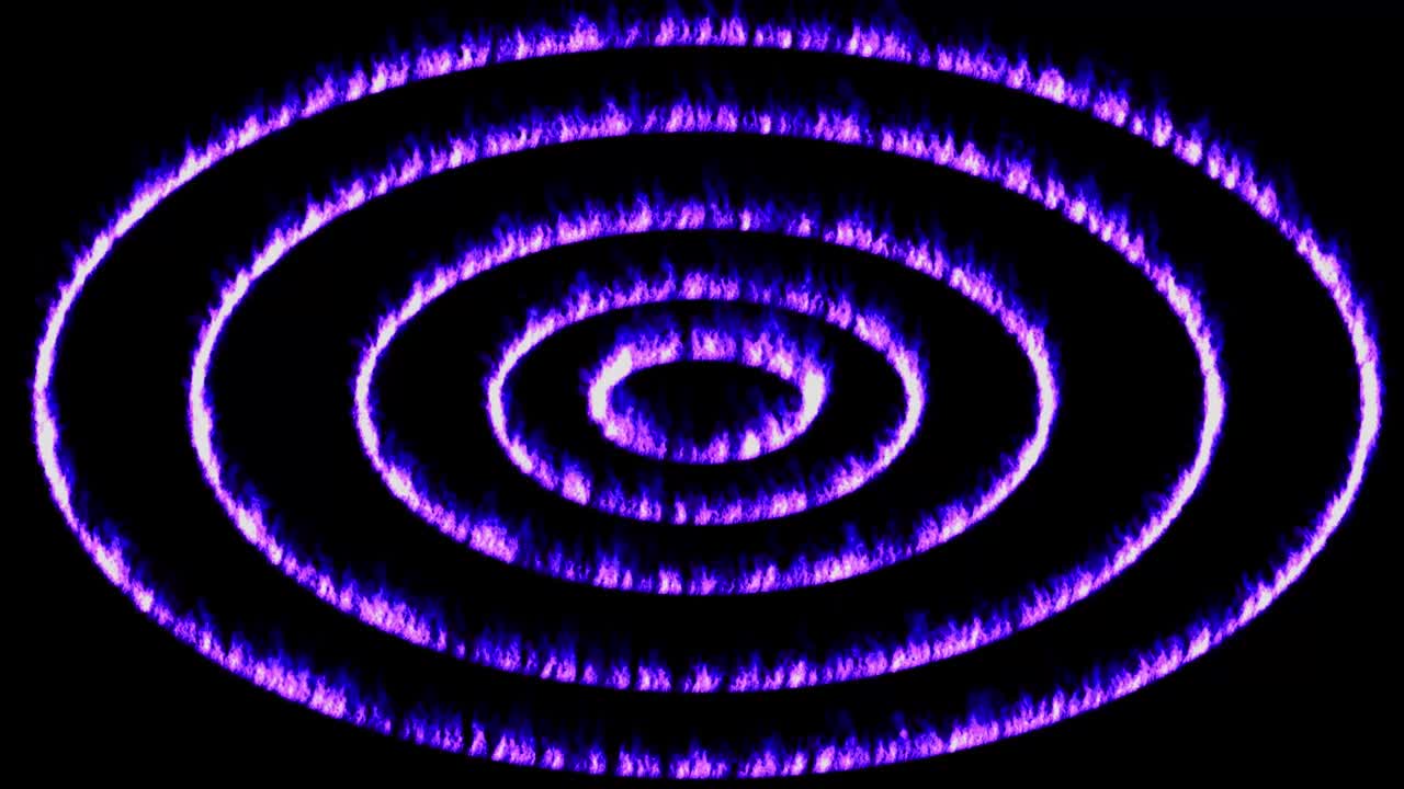 animación de partículas de color de llama gráficos de movimiento