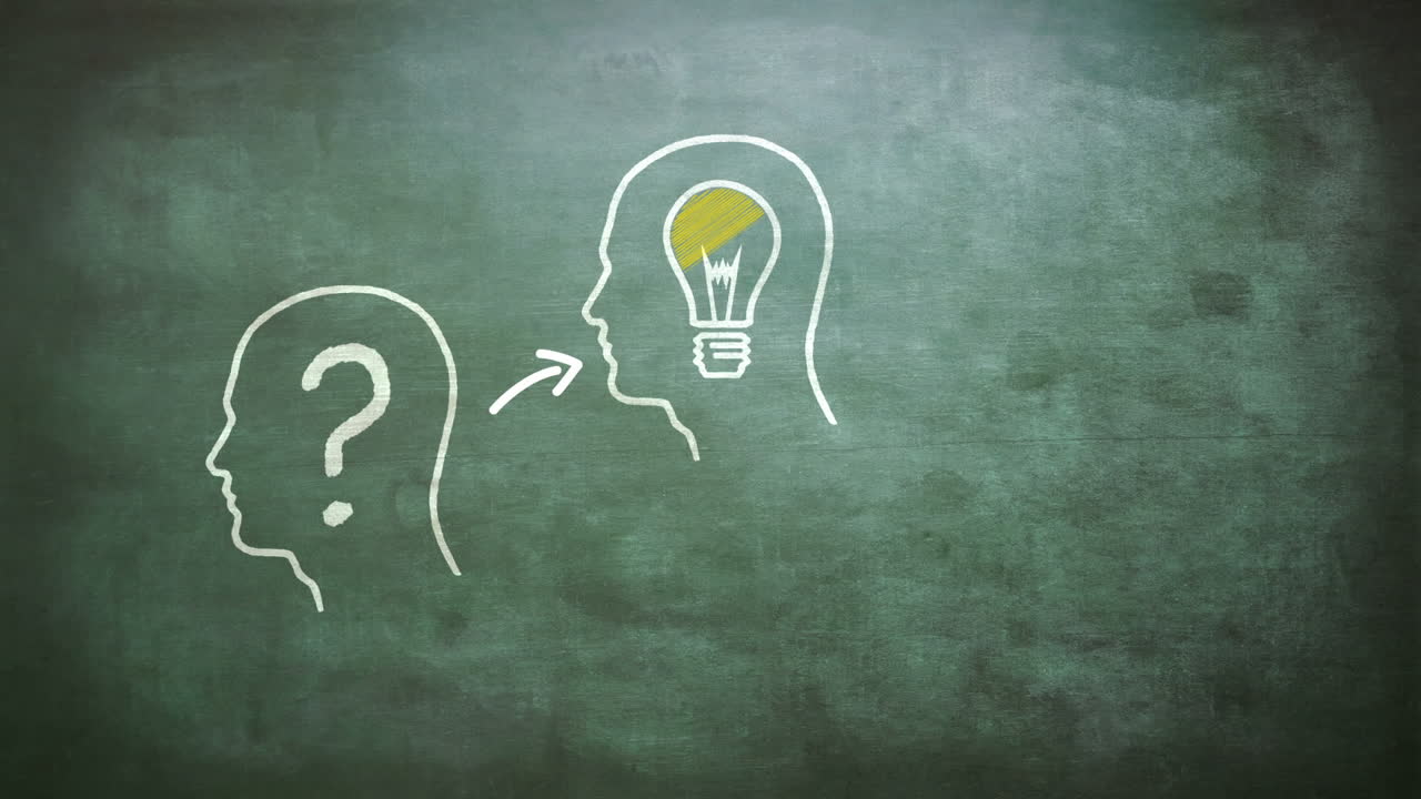 마크와 불이 있는 인간의 머리 모양