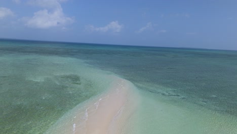 Abgelegene-Insel-Sandbank-Von-Kwale,-Sansibar-Im-Indischen-Ozean,-Luftaufnahme