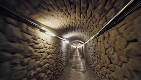 ancient stone tunnel