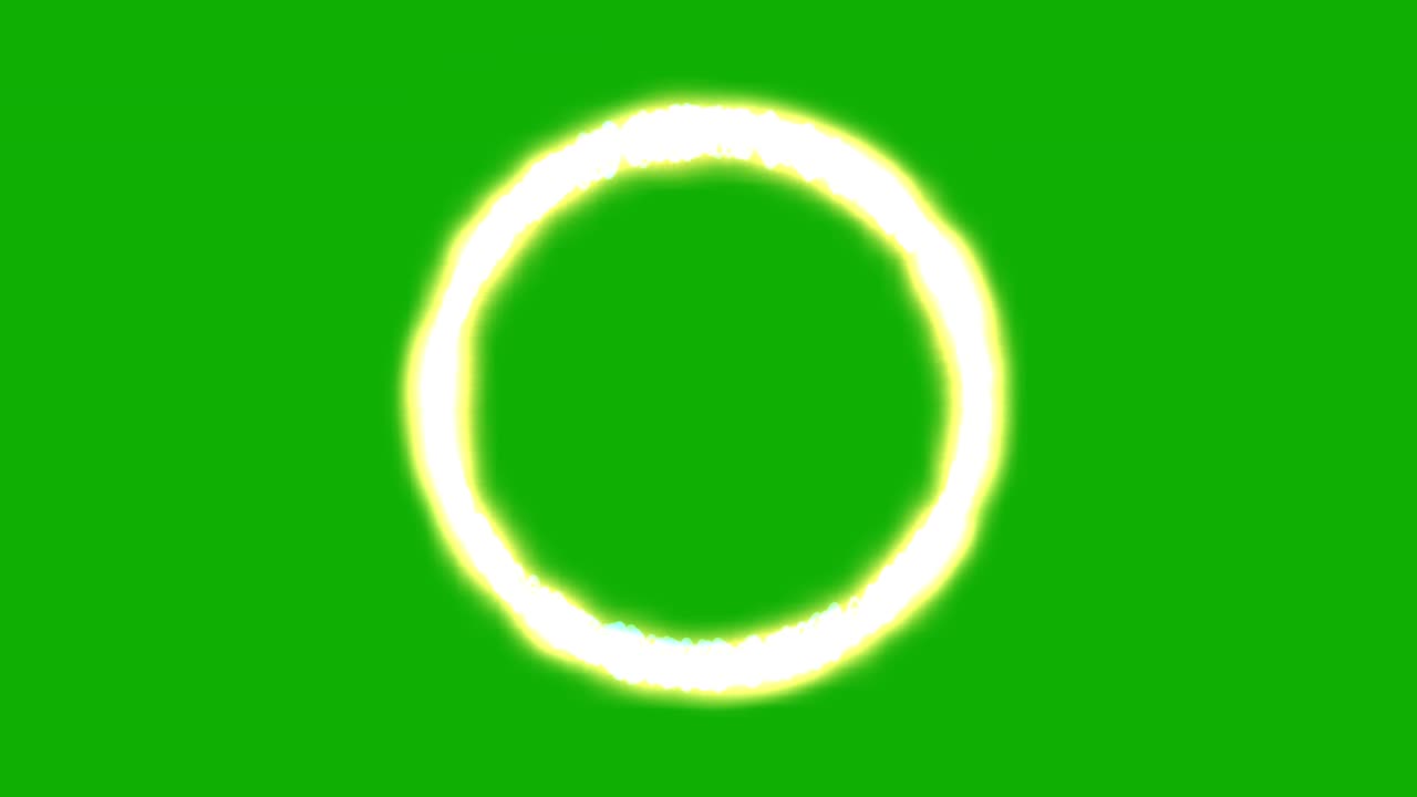 녹색 스크린 배경으로 에너지 서클 모션 그래픽