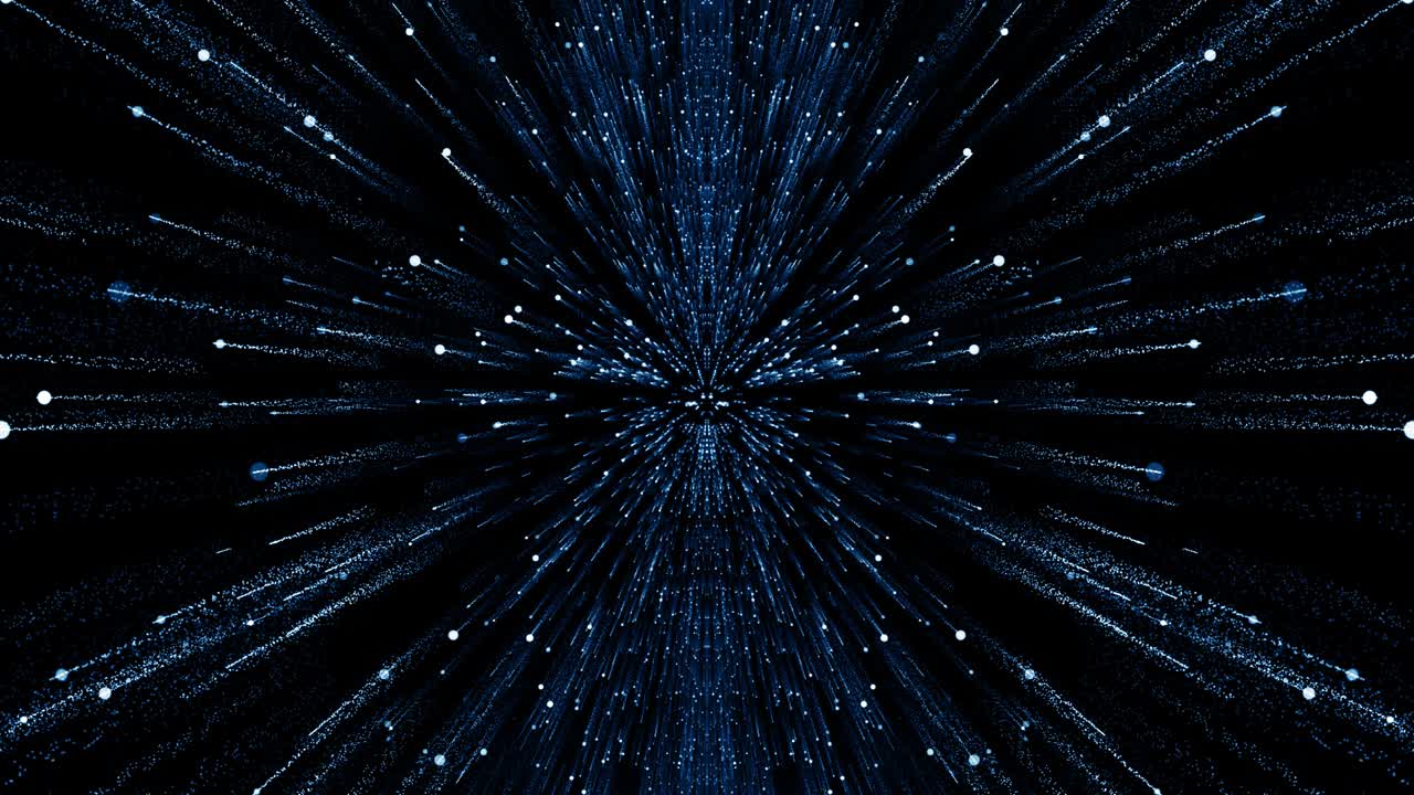 Particles Blue dust abstract light bokeh motion titles cinematic background loop