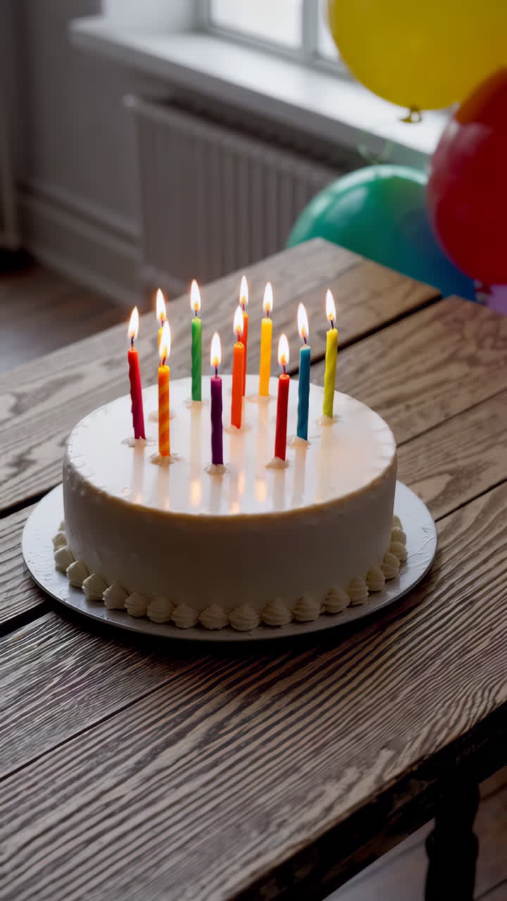 pastel de cumpleaños con velas