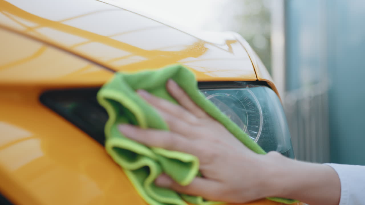 limpieza de faros de automóviles