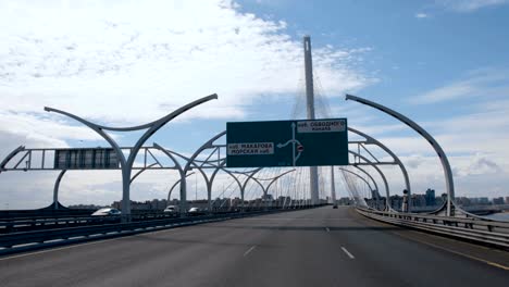 nuevo estilo de autopista occidental de diámetro de velocidad en san petersburgo