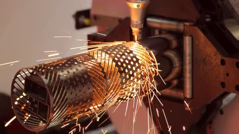 CNC-Laser-cutting-of-metal,-modern-industrial-technology.