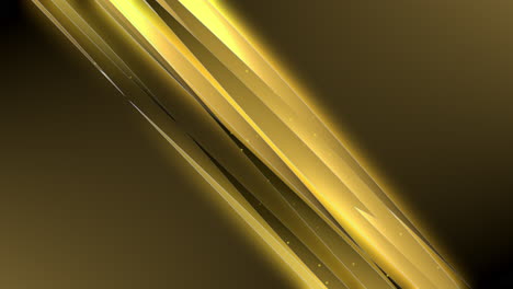 Abstract-animation-of-glowing-yellow-curved-shapes-rotating-around-each-other