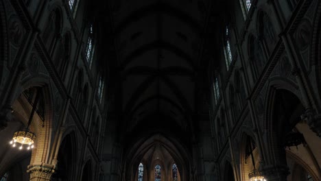 Revealing-shot-of-a-stunning-cathedral-in-Rotterdam-revealing-the-alter-and-rows-of-pews