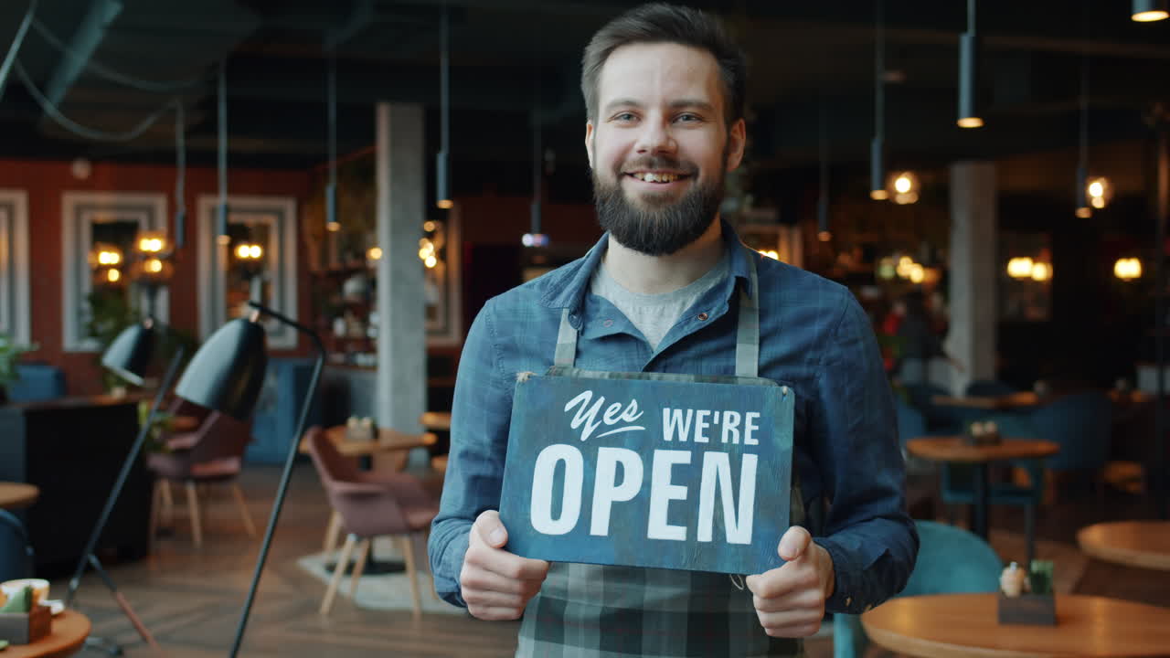 Friendly Staff Welcomes Customers to a Restaurant