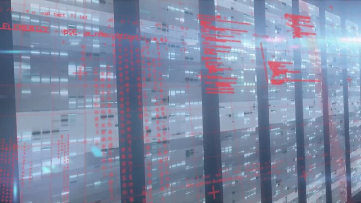 Animation of data processing over computer servers