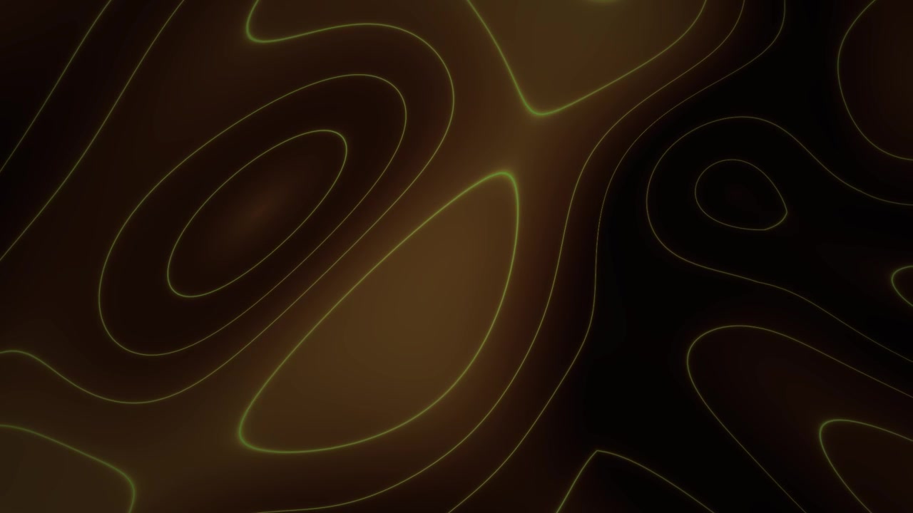 Sfondo animato astratto con linee topografiche verdi luminose