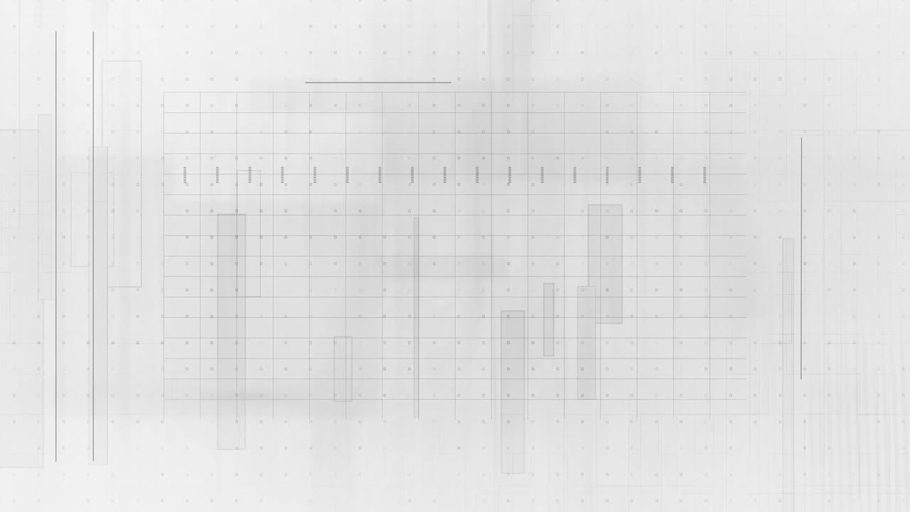 Animation of statistics and financial data processing on white background