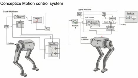exploring an advanced motion control system: an overview of state machines and upper mechanics in robotic design and functionality